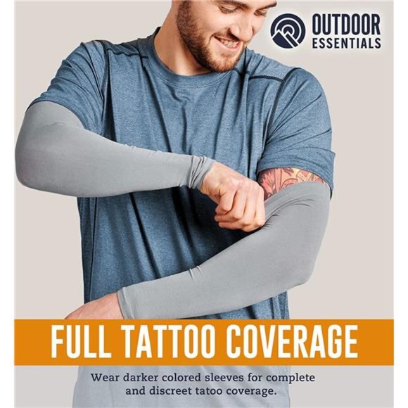 UV Sun Protection Arm Sleeves - Cooling Compression Arm Sleeve - Sports & UV - Picture 4 of 6